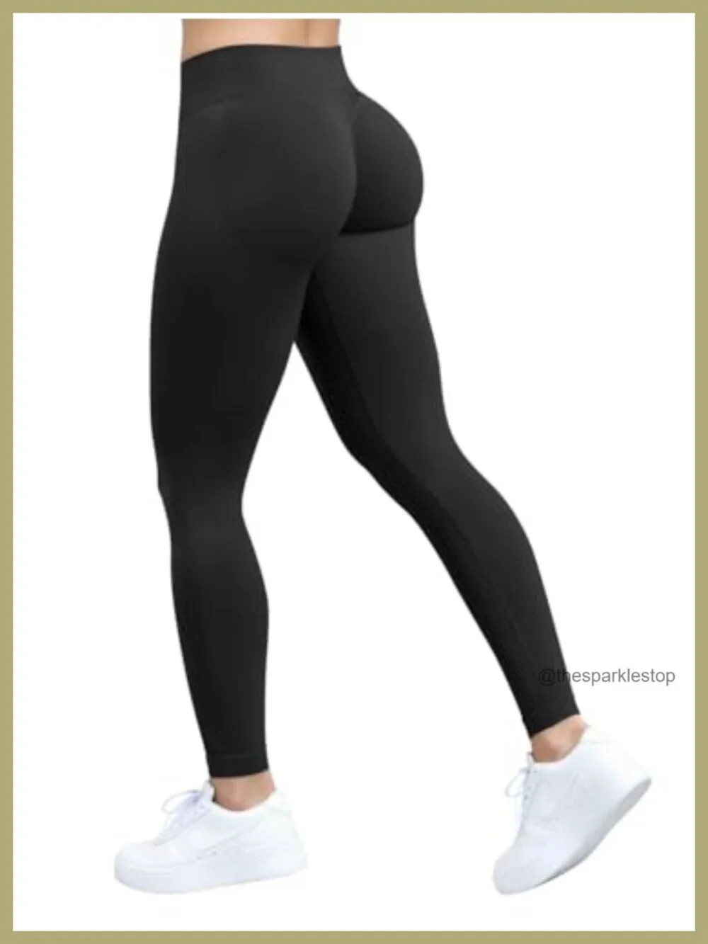 Women's Seamless Scrunch Leggings Tummy Control High Waisted Squat Proof Yoga